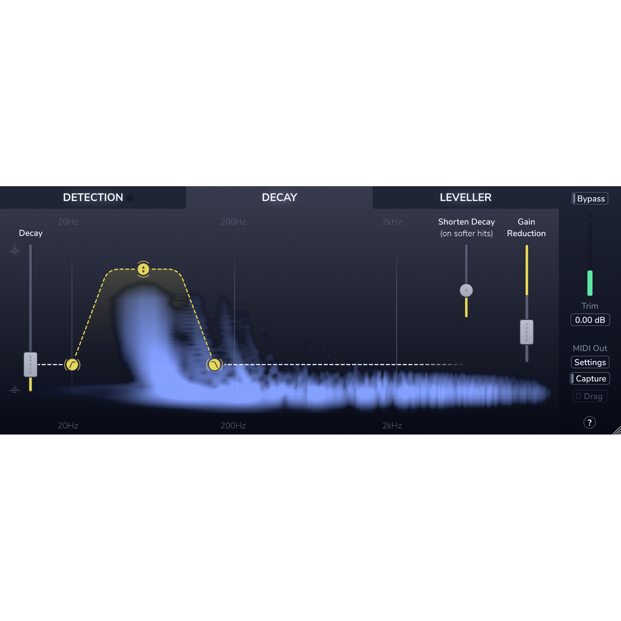DrumGate Decay User Interface